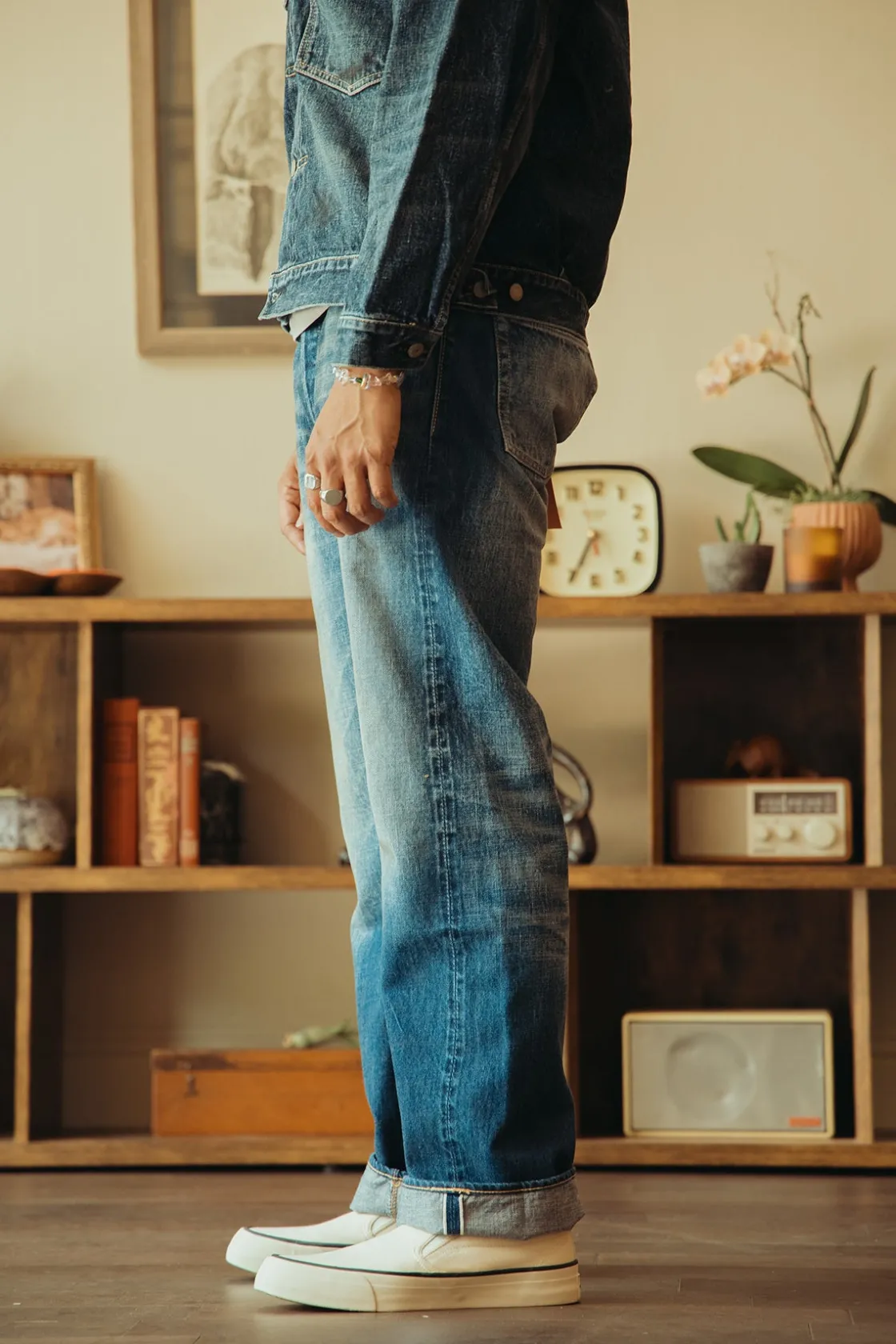 Denim<Fullcount 1344-0105 - "More Than Real" Wide Denim - Indigo Blue