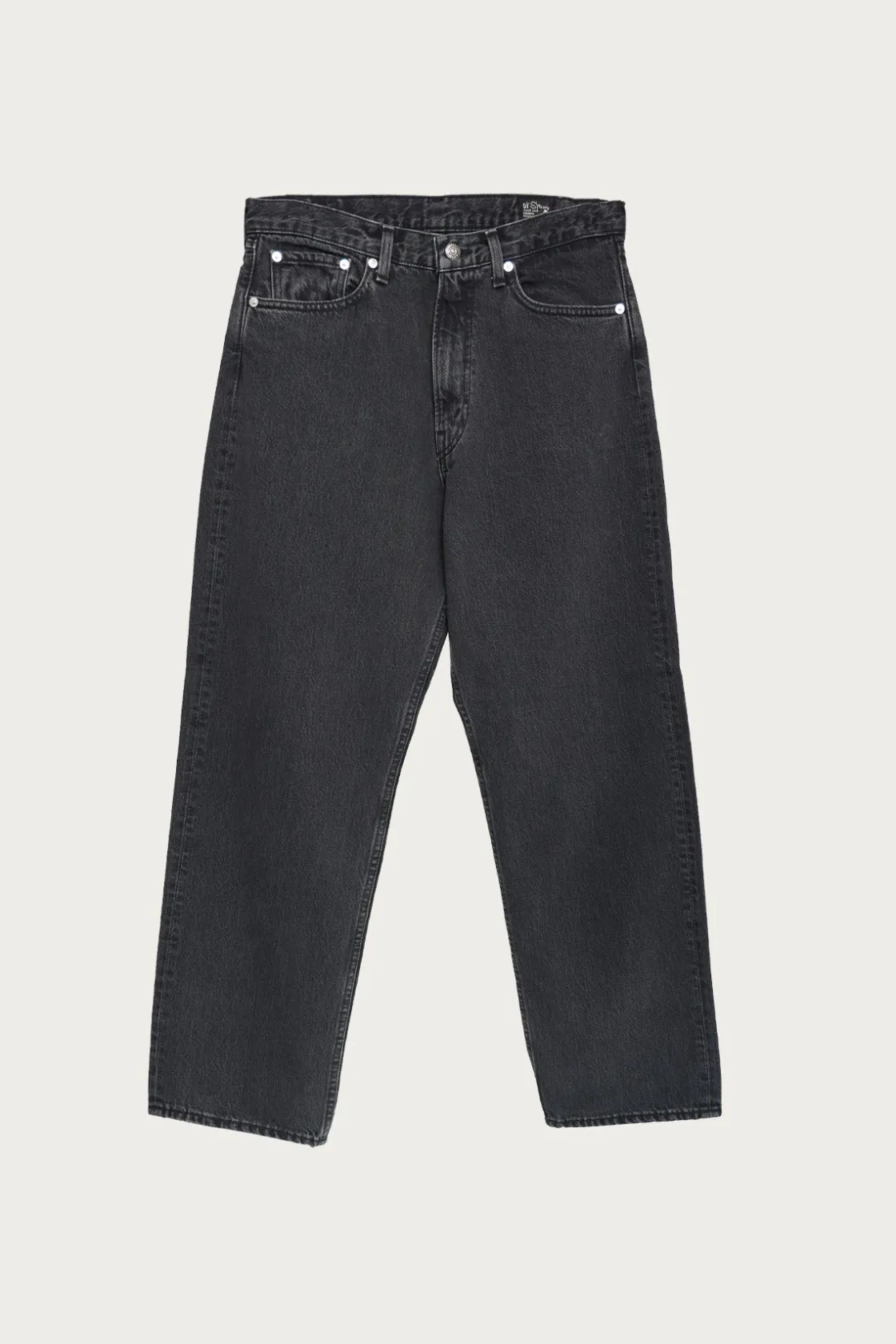 Denim<orSlow 101 Dad's Fit Denim - Black Denim Stone