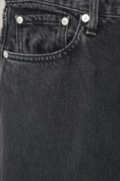 Denim<orSlow 101 Dad's Fit Denim - Black Denim Stone