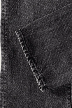 Denim<orSlow 107 Ivy Denim - Black Denim Stone