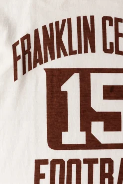 Shirts<Warehouse & Co. 3/4 Sleeve Football Tee Franklin Central - Off White