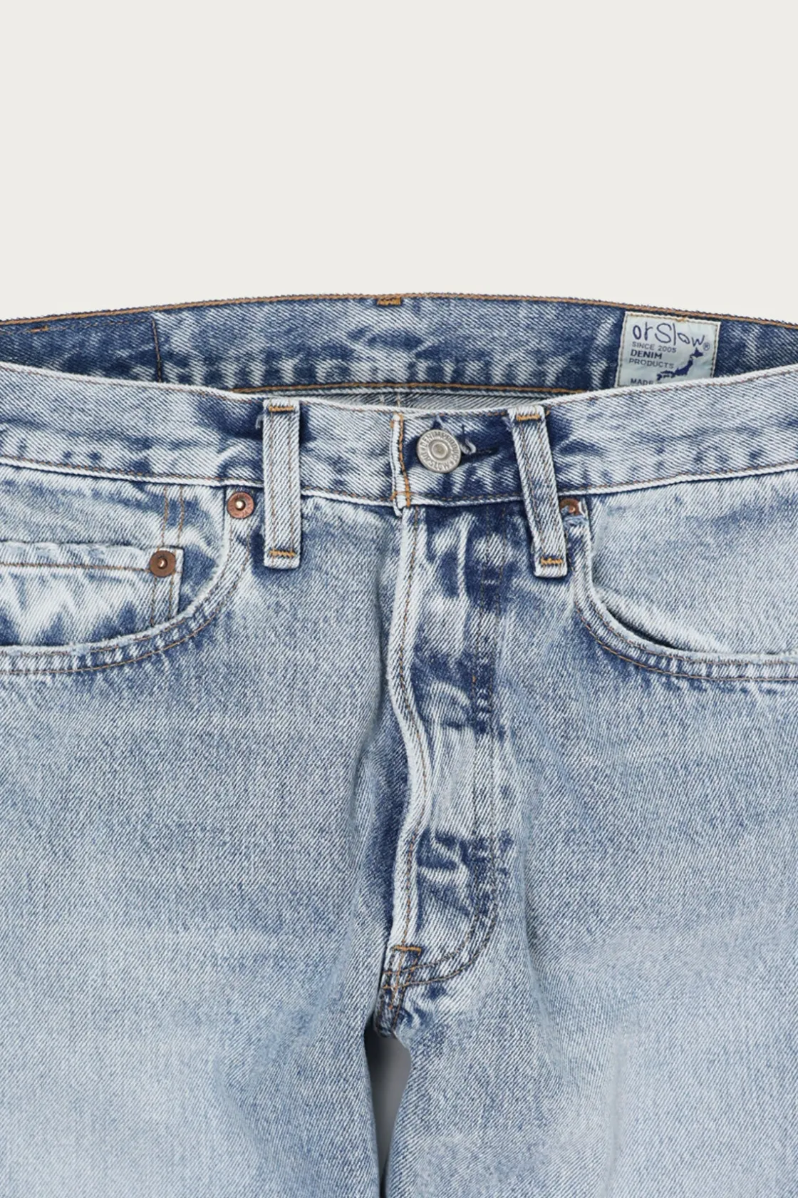 Denim<orSlow 105 Standard Denim - 90's Sky Blue
