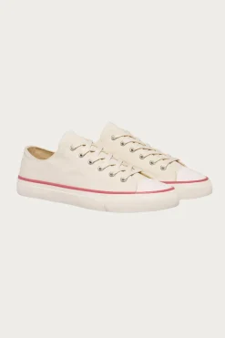 Footwear<P.F. Flyers All-American Lo - Antique White/Crimson