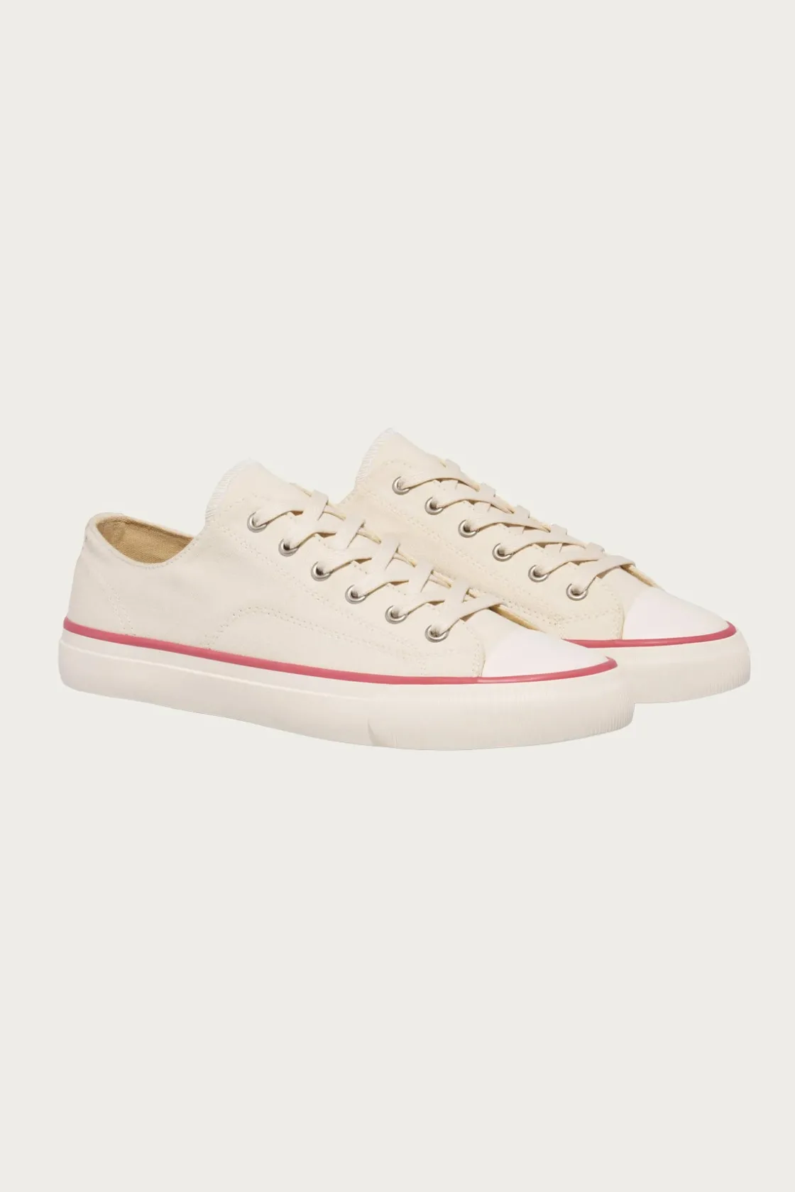 Footwear<P.F. Flyers All-American Lo - Antique White/Crimson