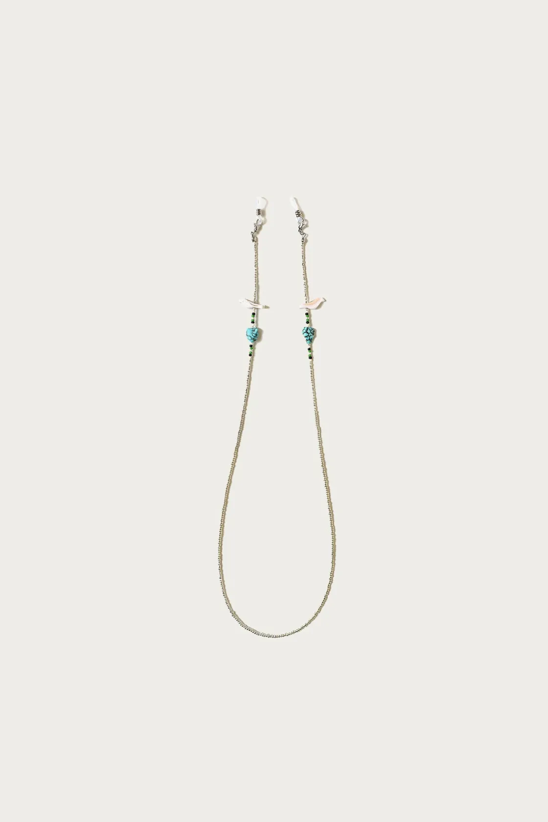 Accessories<Kapital Beads Eyeglass Holder Strap - Silver