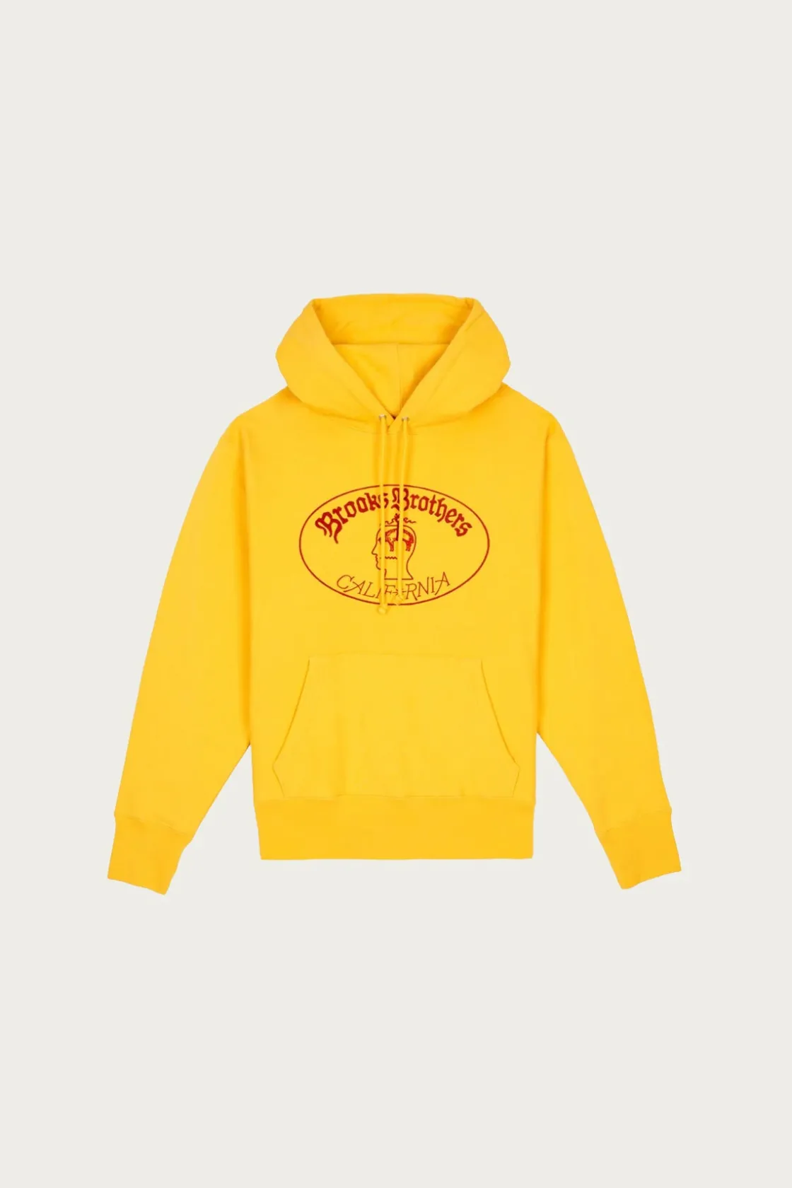 Tees And Sweats<Brain Dead x Brooks Brothers California Logo Hoodie - Yellow