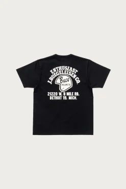 Tees And Sweats<The Real McCoys Buco Tee/Enthusiast - Black