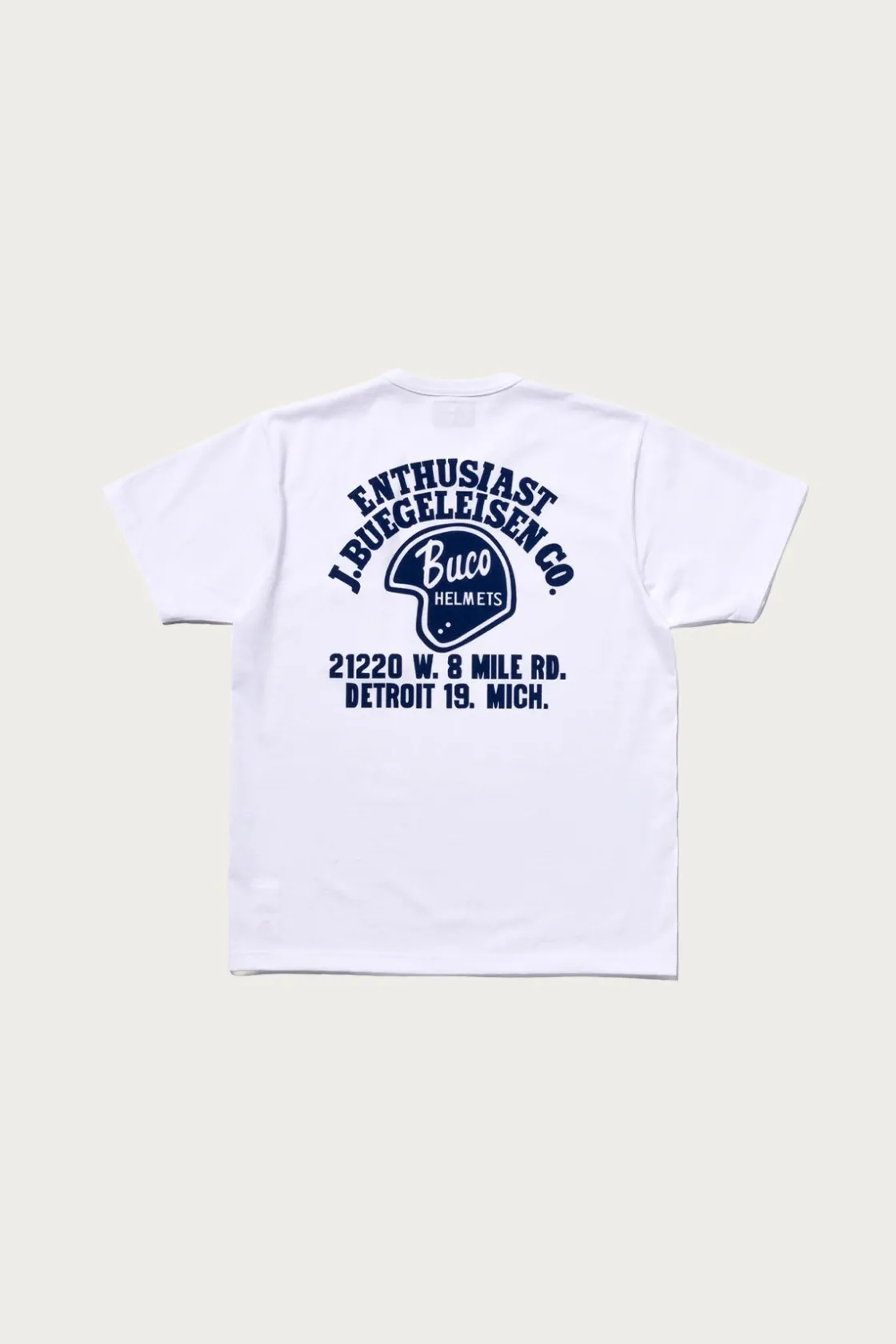 Tees And Sweats<The Real McCoys Buco Tee/Enthusiast - White