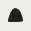 Accessories<Beams Plus Cashmere Rib Watch Cap - Black