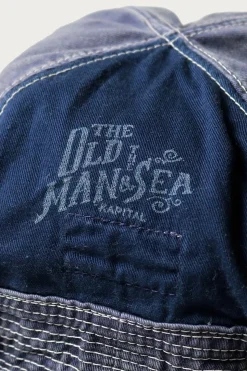 Accessories<Kapital Chino THE OLD MAN AND THE SEA HAT (CRASH REMAKE) - Navy