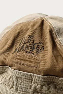 Accessories<Kapital Chino THE OLD MAN AND THE SEA HAT (CRASH REMAKE) - Beige