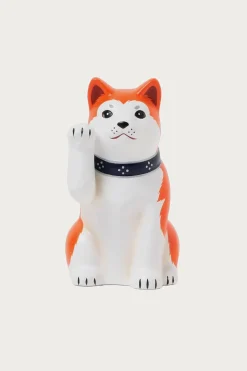 Homegoods<Beams Japan Chugai Toen Fortune Dog Right Large - Orange