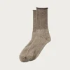 Accessories<Rototo City Socks - Gray/Dark Brown