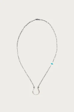 Accessories<North Works Coin Horseshoe and Turquoise Necklace