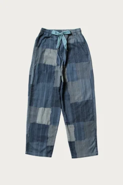 Pants<Kapital Cotton Linen TUGIHAGI EASY Pants - Navy