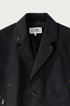 Coats, Jackets, And Vests<MM6 Maison Margiela Cotton Painter Jacket - Black