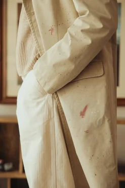 Coats, Jackets, And Vests<MM6 Maison Margiela Cotton Painter Jacket - Pink Beige