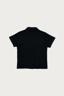 Shirts<The Real McCoys Cotton Pile Beach Shirt - Black