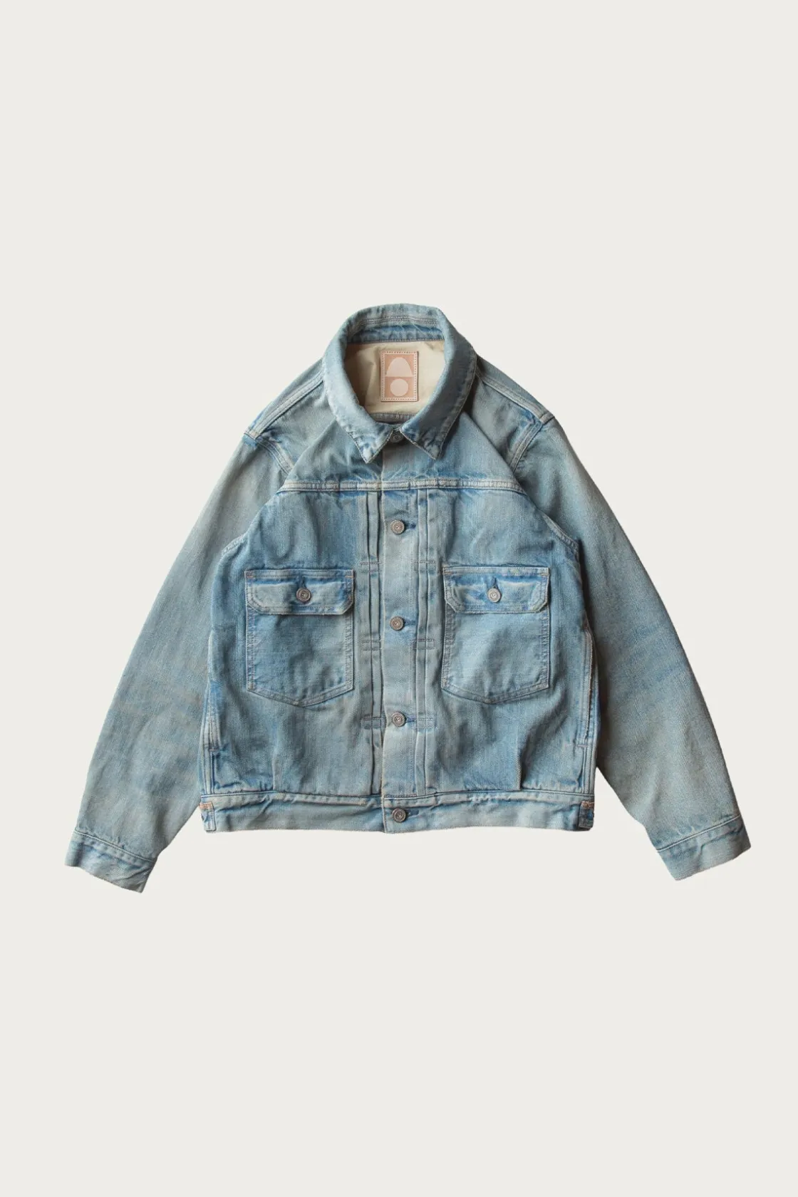 Coats, Jackets, And Vests<Cottle C.T.L. Neo Type 2nd Denim Jacket - Bengara (Indian Red) - Light Indigo
