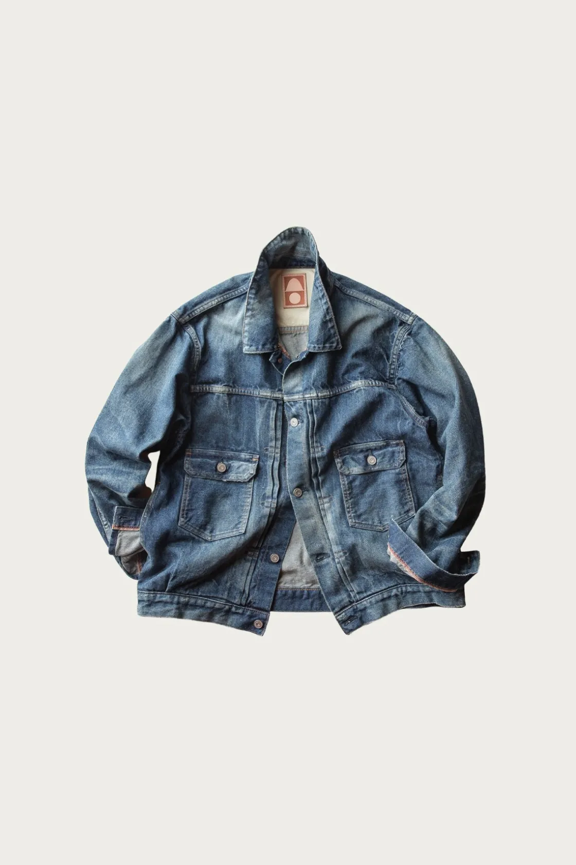 Coats, Jackets, And Vests<Cottle C.T.L. Neo Type 2nd Denim Jacket - Bengara (Indian Red) - Dark Indigo