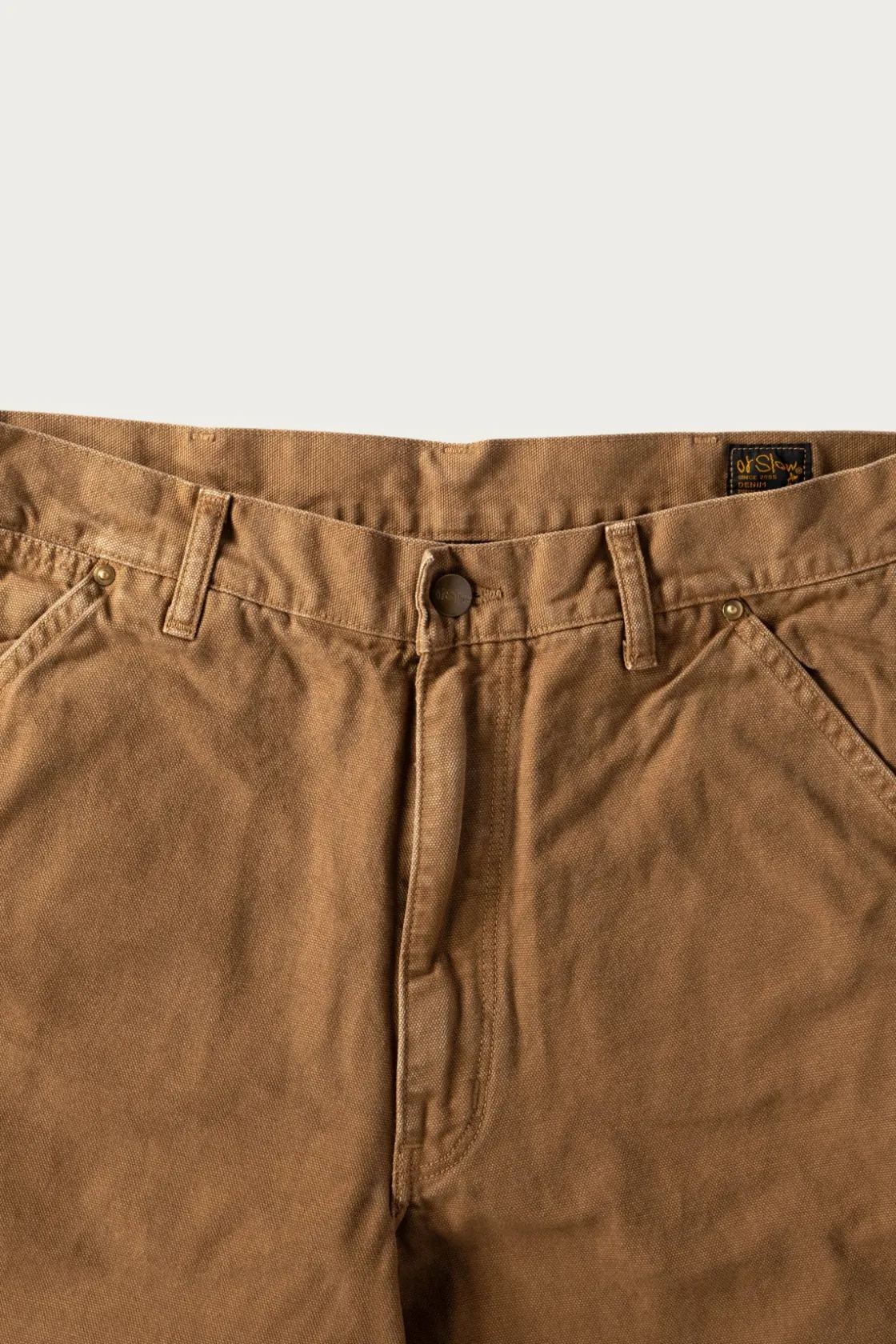 Pants<orSlow Dad's Fit Oxford Painter Pants - Brown