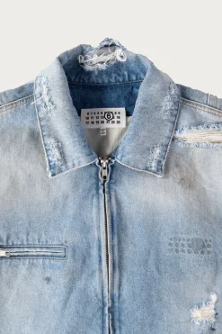 Coats, Jackets, And Vests<MM6 Maison Margiela Denim Zip Jacket - Worn