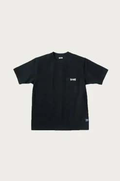 Tees And Sweats<Kapital 16/-Dense Jersey Butterfly Concho Pocket T - Black