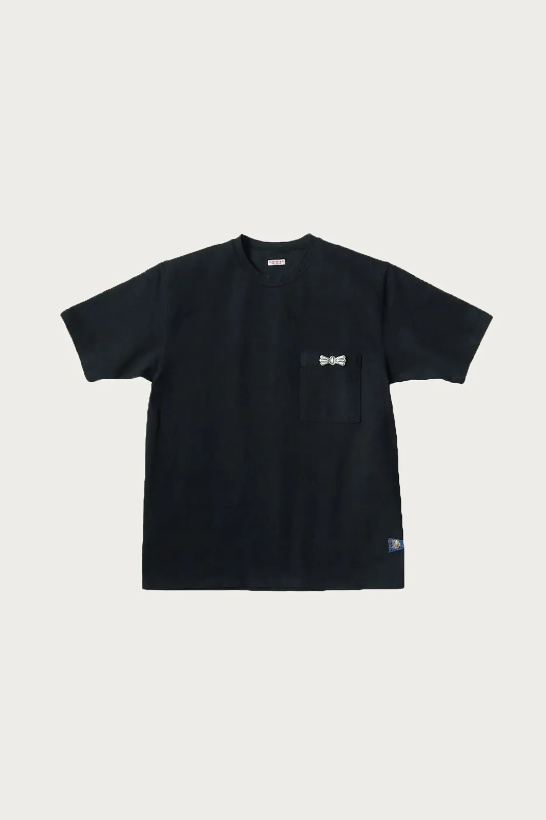 Tees And Sweats<Kapital 16/-Dense Jersey Butterfly Concho Pocket T - Black