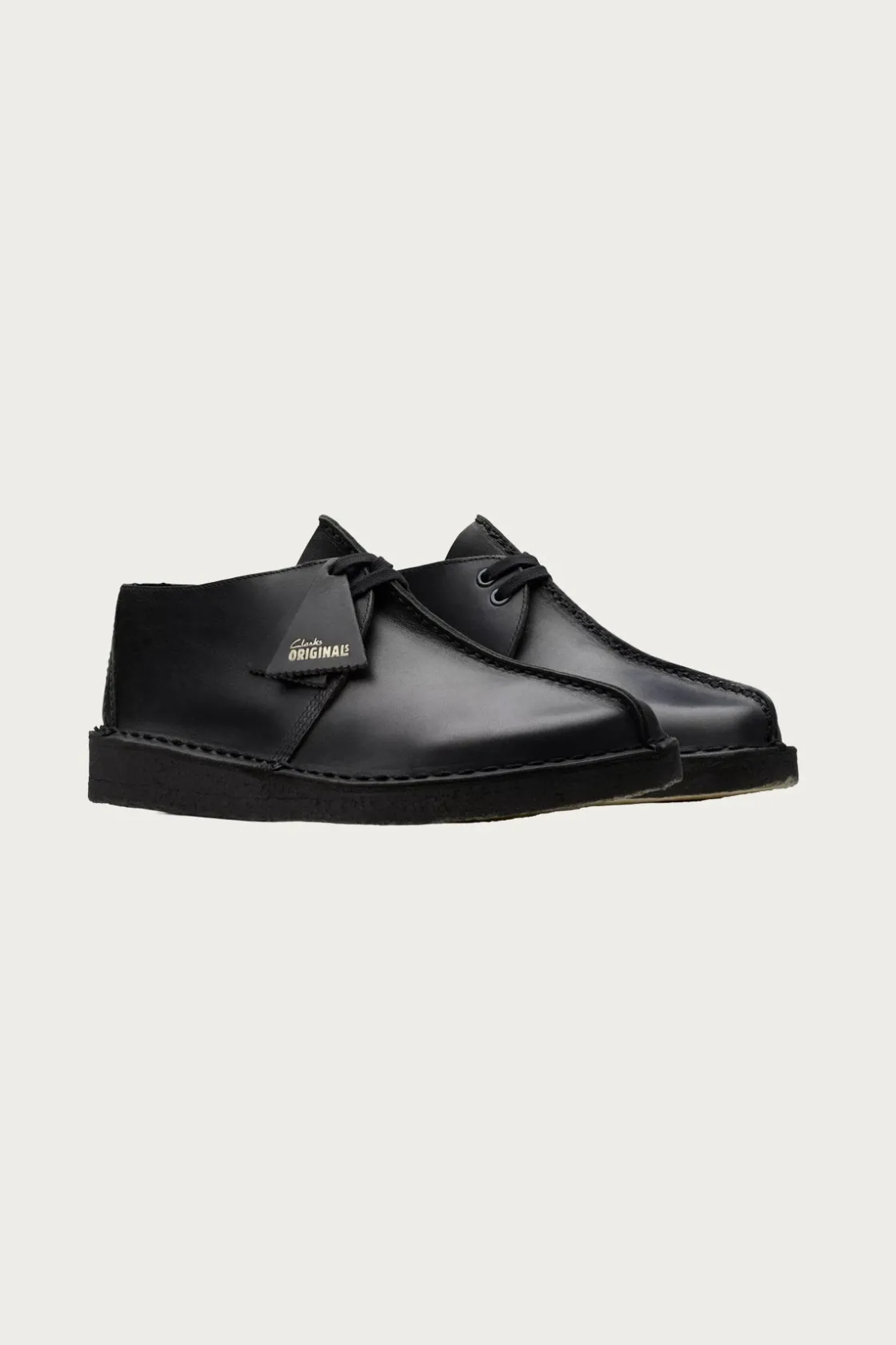 Footwear<Clarks Desert Trek - Black Smooth Leather