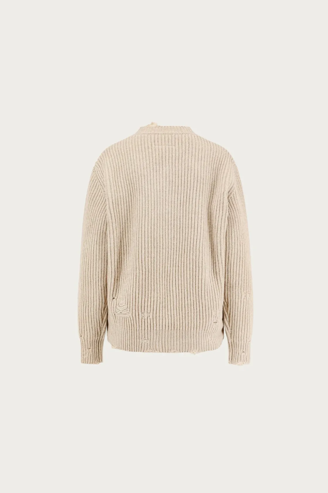 Sweaters<MM6 Maison Margiela Distressed V-Neck Sweater