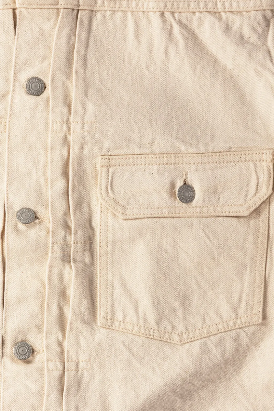 Coats, Jackets, And Vests<Fullcount 2107EC - Type 1 Denim Jacket - Ecru