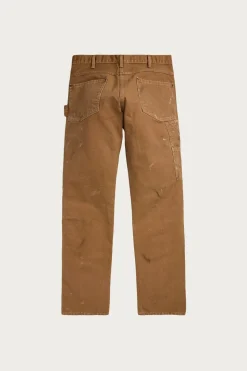 Pants<RRL Engineer Fit Distressed Carpenter Pant - Khaki