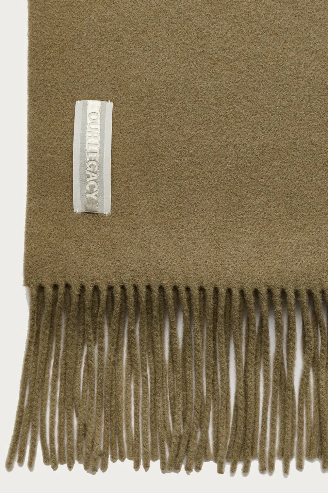 Accessories<Our Legacy Estate Scarf - Olive Double Wool