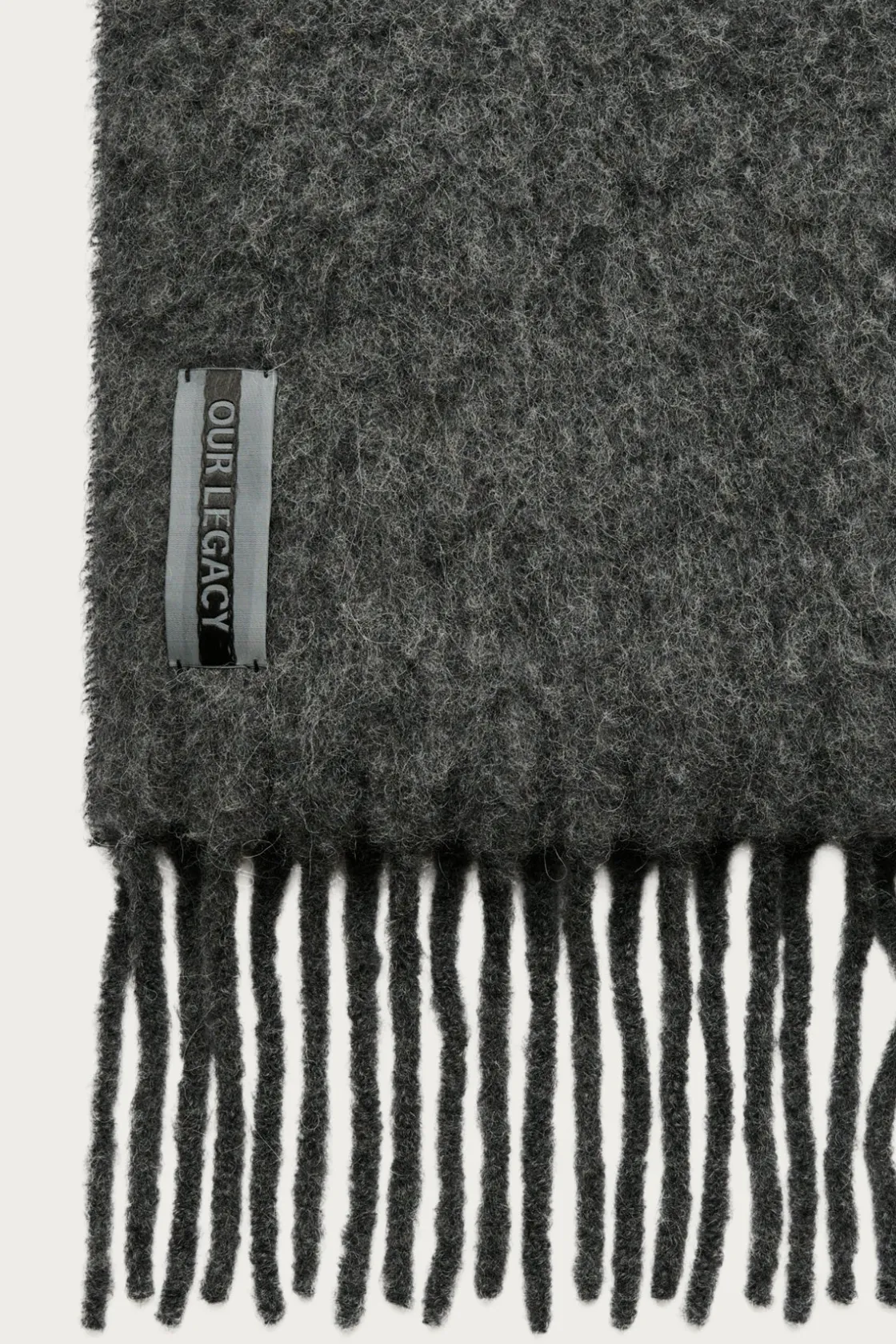 Accessories<Our Legacy Estate Scarf - Phantom Fuzzy Alpaca