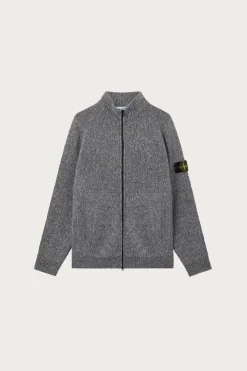 Sweaters<Stone Island Fancy Yarn Mouline Wool Sweater - Cement Melange