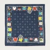 Accessories<Kapital Fastcolor Selvedge Bandanna (KACHINA & PECKISH RAINBOWY) - Navy