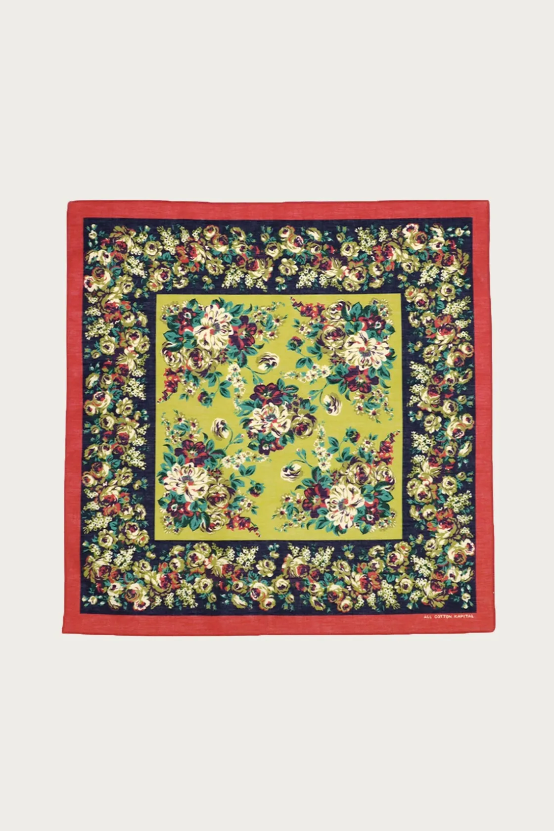 Accessories<Kapital Fastcolor Selvedge Bandanna (NADESHIKO-Champetre) - Rose