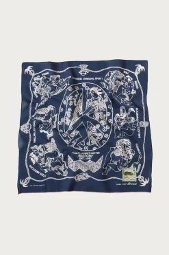 Accessories<Kapital Fastcolor Selvedge Bandana YOBAI - Navy