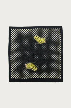 Accessories<Kapital Fastcolor Selvedge Bandana Coco Swallowtail - Black