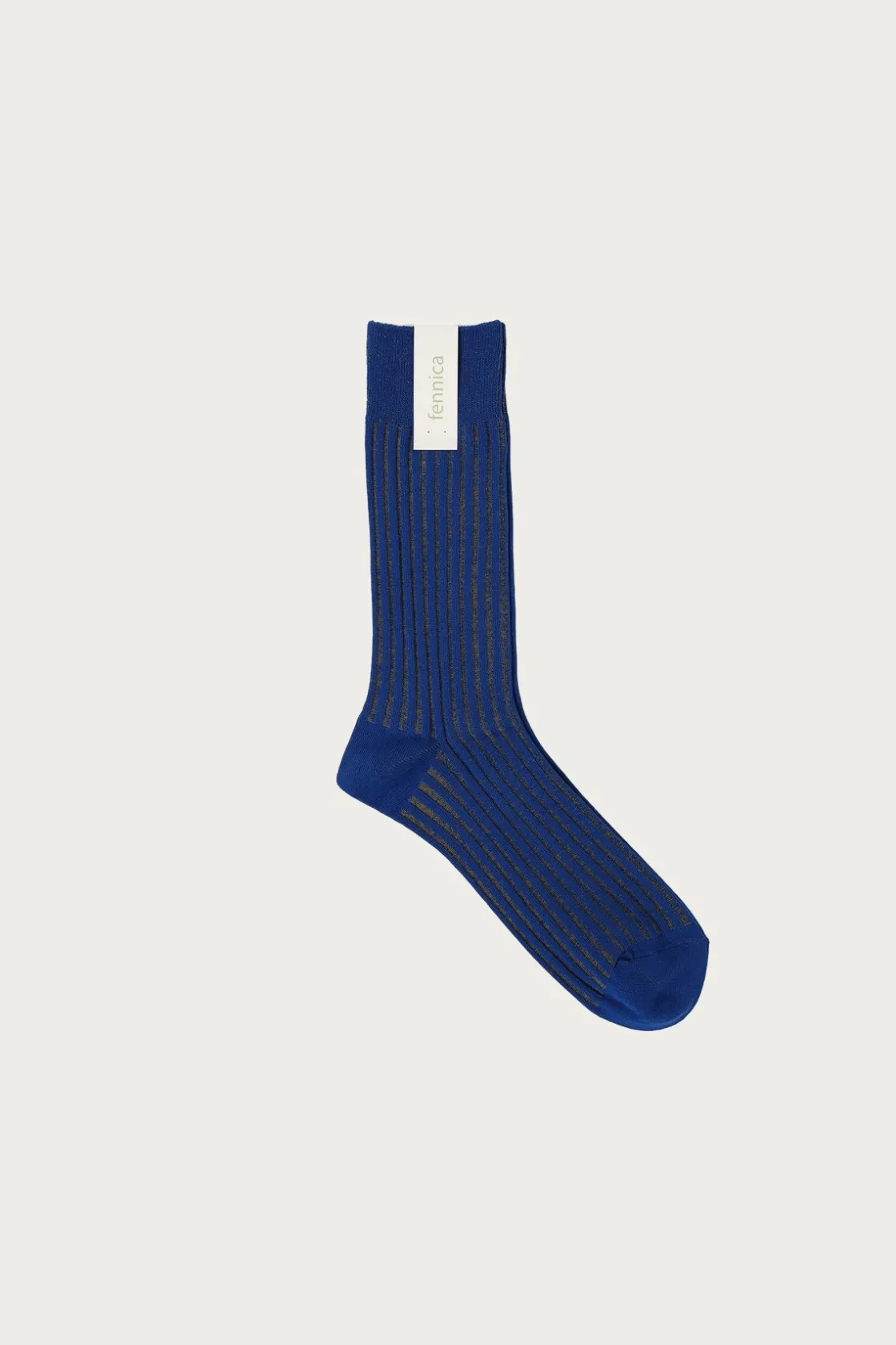 Accessories<Beams Japan fennica Rib Socks - Sapphire/Gold
