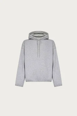 Tees And Sweats<MM6 Maison Margiela Flat Hem Hoodie - Heather Grey