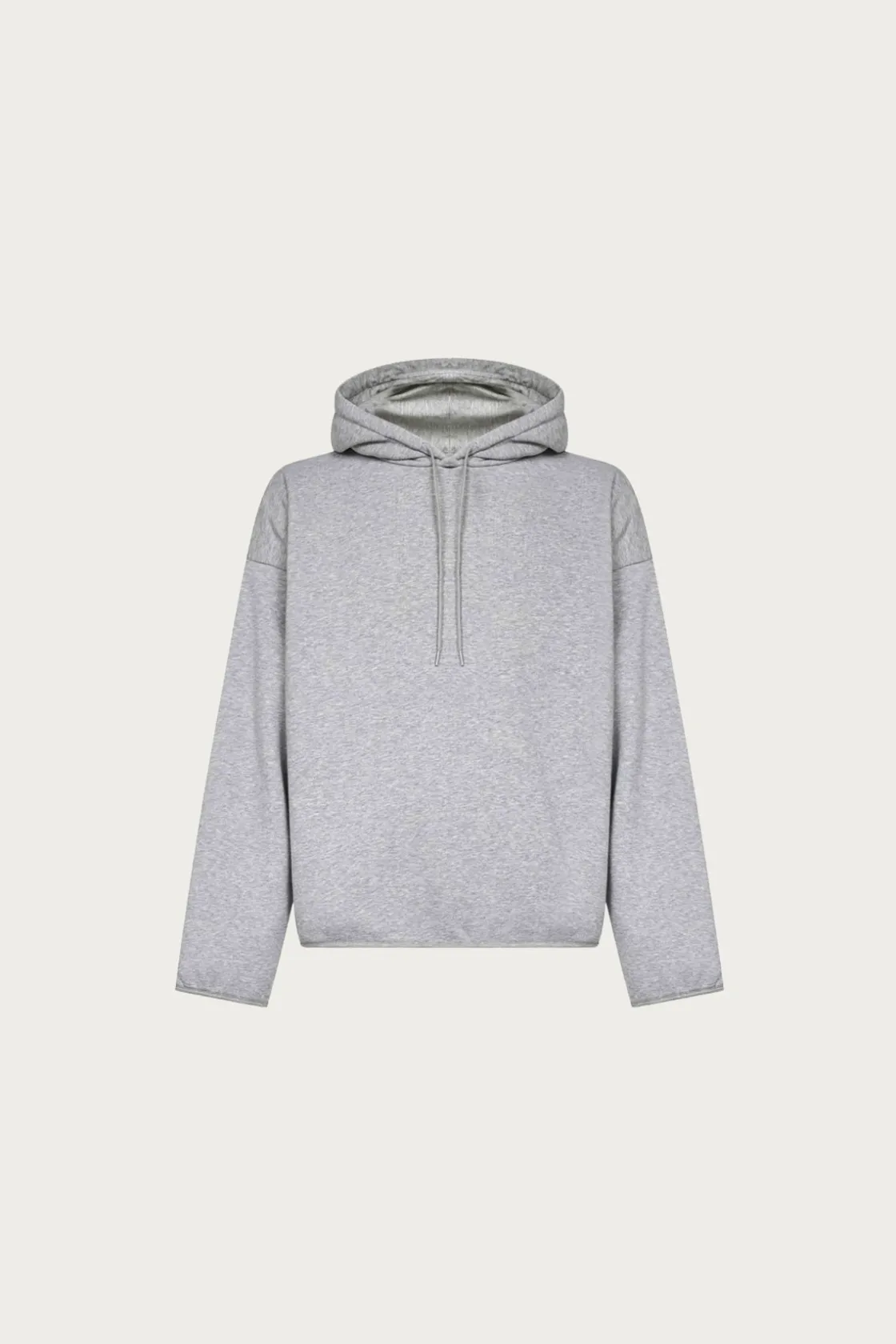 Tees And Sweats<MM6 Maison Margiela Flat Hem Hoodie - Heather Grey