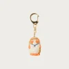 Accessories<Beams Japan Fortune Raccoon Dog Key Chain - Orange
