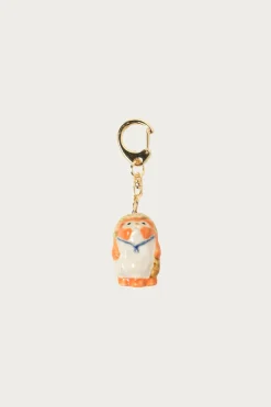 Accessories<Beams Japan Fortune Raccoon Dog Key Chain - Orange