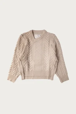 Sweaters<Camiel Fortgens Frankenstein Cable Knit - Natural Off-White