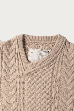 Sweaters<Camiel Fortgens Frankenstein Cable Knit - Natural Off-White