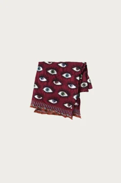 Accessories<Kapital Fulling Wool Blanket SPEAKEASY (Colorful) - Wine