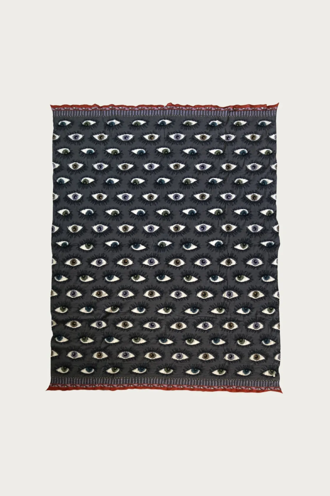 Accessories<Kapital Fulling Wool Blanket SPEAKEASY (Colorful) - Charcoal