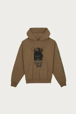 Tees And Sweats<Brain Dead Future Vision Hoodie - Coffee
