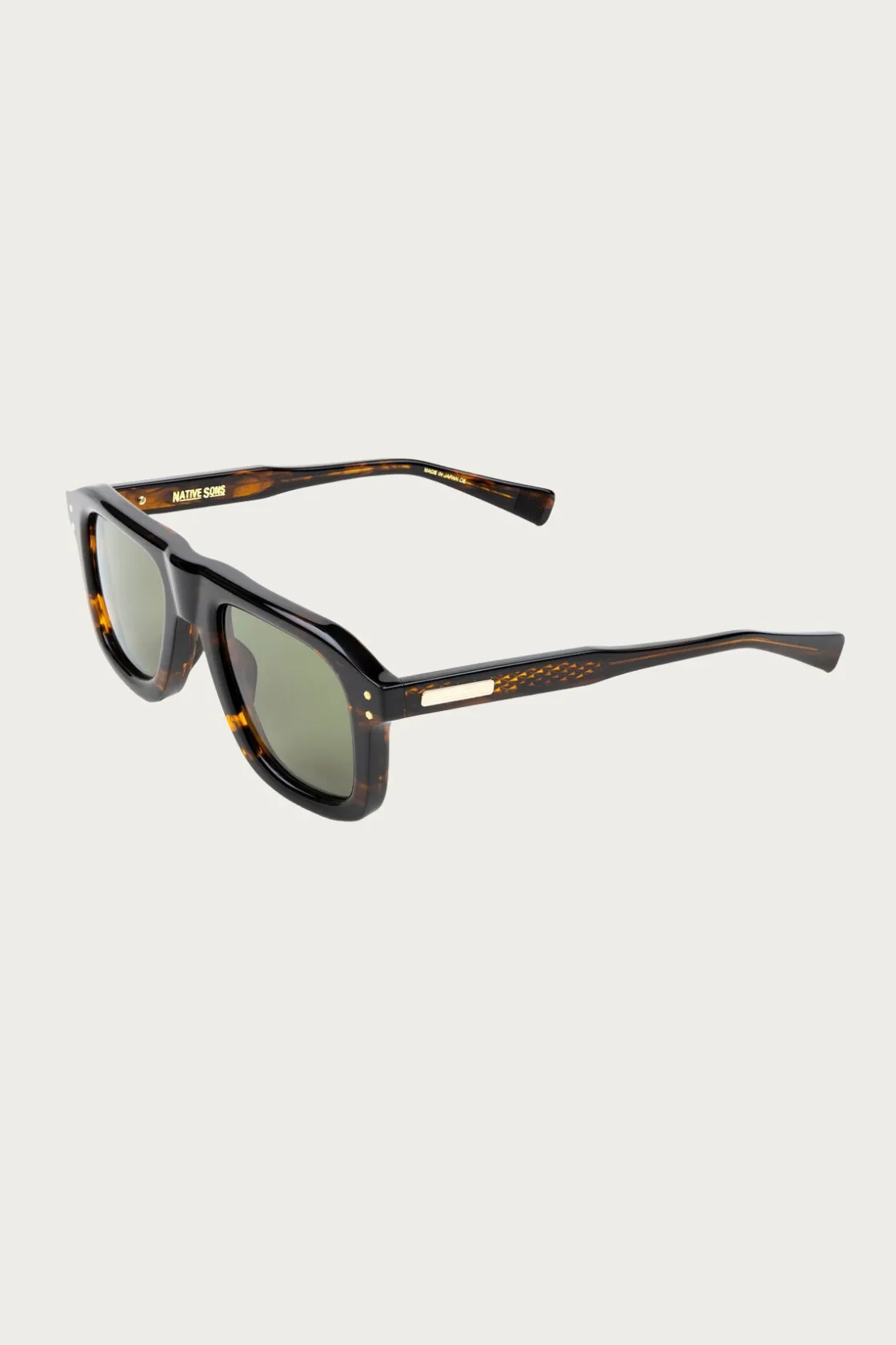 Eyewear|Accessories<Native Sons Eyewear Gleeson - Gasoline/Green